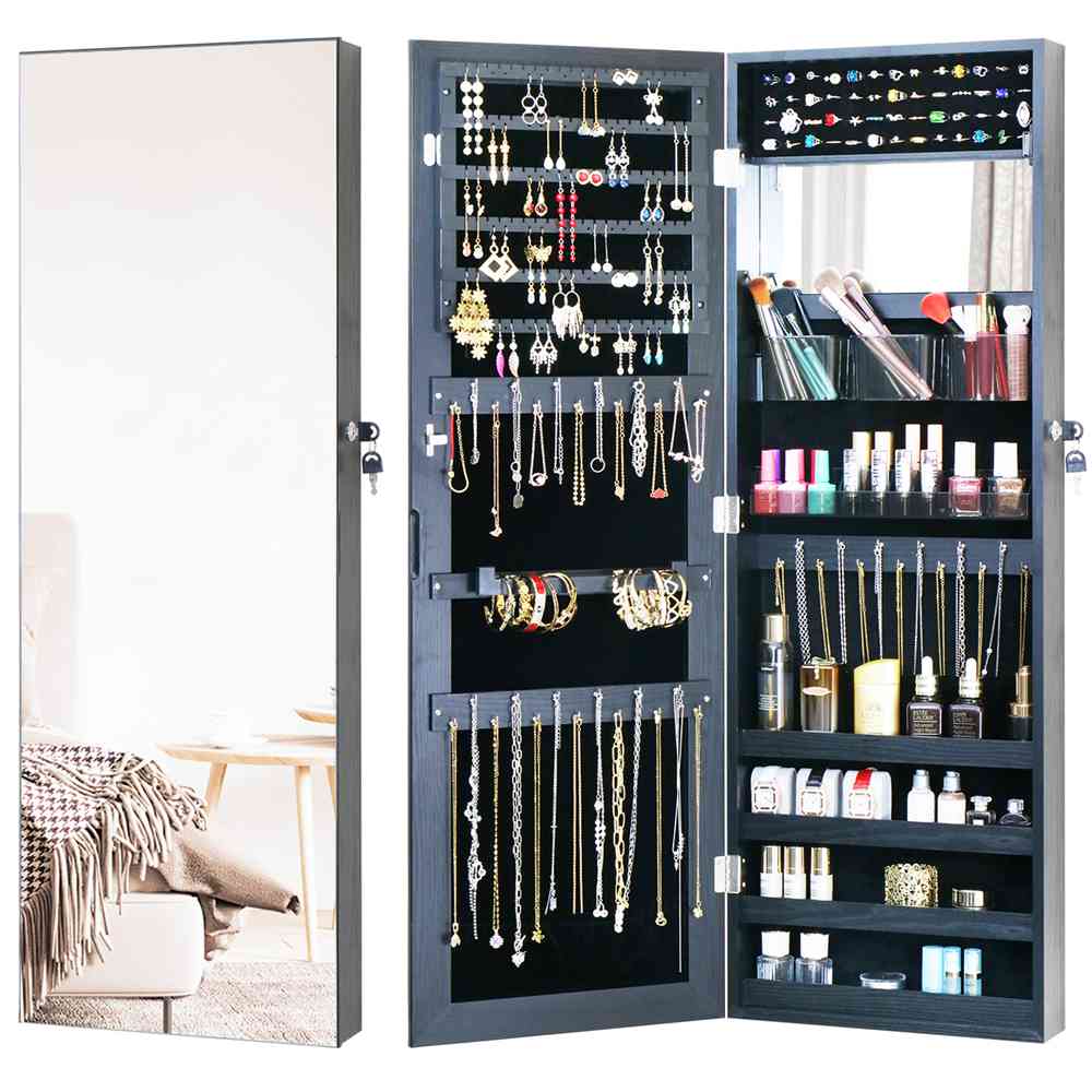 Classic Jewelry Cabinet Jewelry Storage Mirror Cabinet HR1001