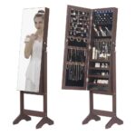 Floor-Standing Jewelry Cabinet Jewelry Storage Mirror CabinetHR 2002