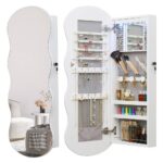Classic Jewelry Cabinet Jewelry Storage Mirror Cabinet HR1008