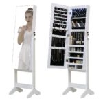 Floor-Standing Jewelry Cabinet Jewelry Storage Mirror CabinetHR 2002